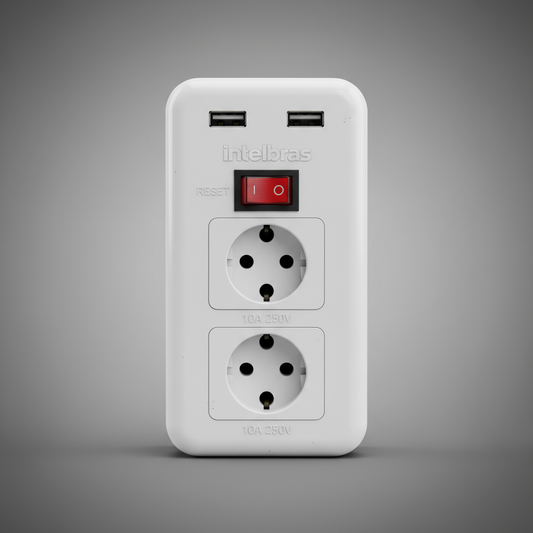 Tomada USB Intelbras EAC 202